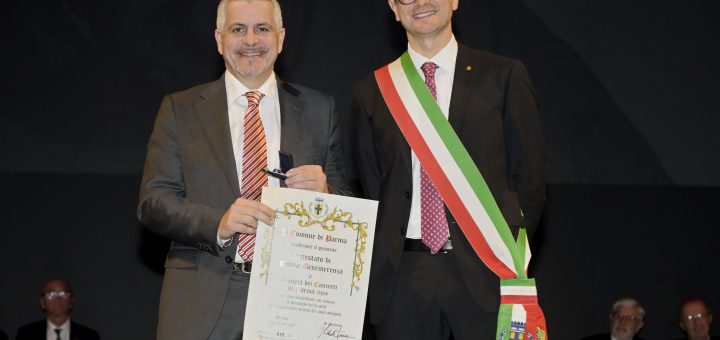Davide Battistini, Presidente della Società dei Concerti di Parma.Civica Benemerenza 2026
